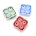 Silicone 4-hole ball ice cube tray